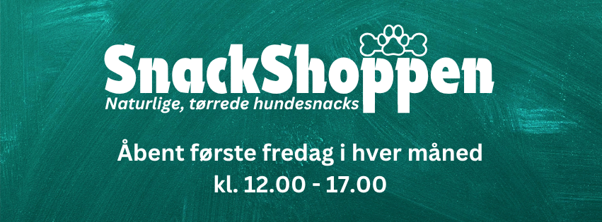 Velkomstskilt til Snackshoppen hos Svanes Dyr